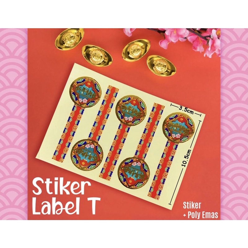 

sticker label toples edisi imlek cny tempelan toples chinese new years