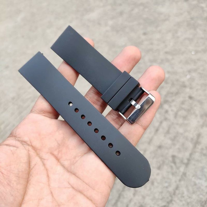 Strap Rubber Silicone Tali Jam Tangan Sports Tetonis U boat Suunto 24mm