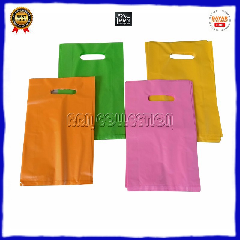 PLASTIK PACKING ADA PLONG UK. 15x25cm tebal 0,4 mikron/plastik packing olshop/plastik packing baju