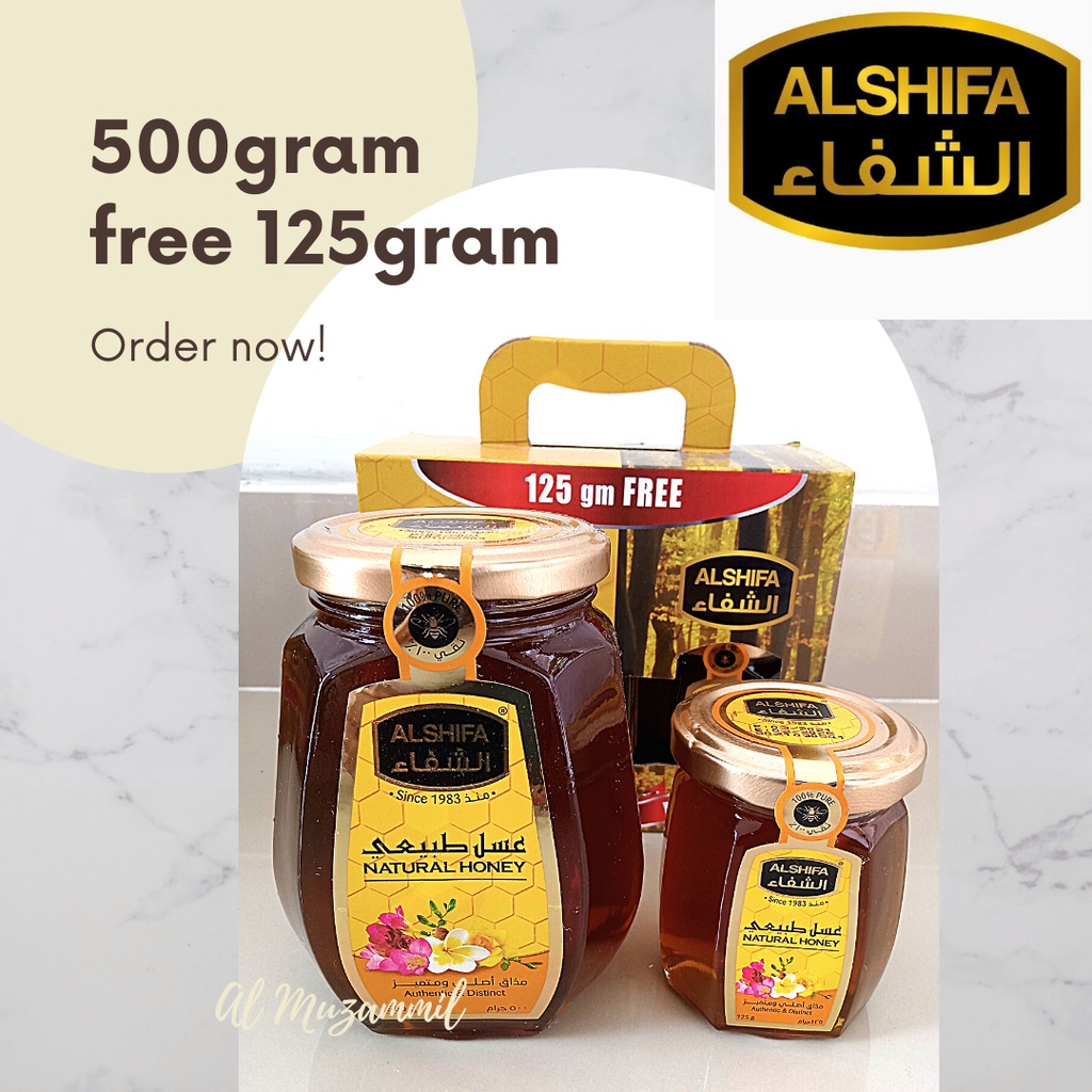 

Madu alshifa 500gram free 125gram | madu alshifa natural honey paket 500gram free 125gram