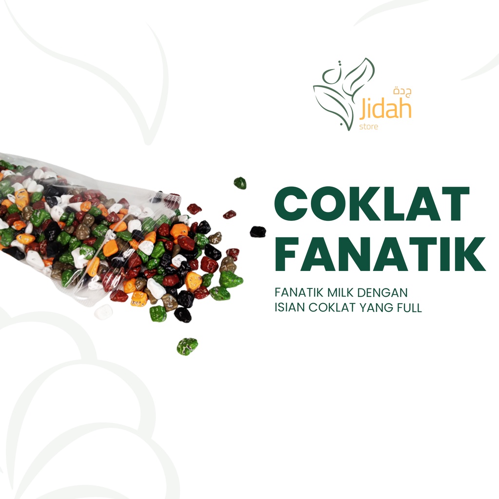 Coklat fanatik 500 gr kiloan milk caca cokelat curah coklat warna warni coklat enak murah