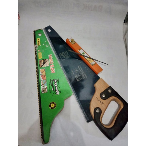 gergaji kayu manual +kikir