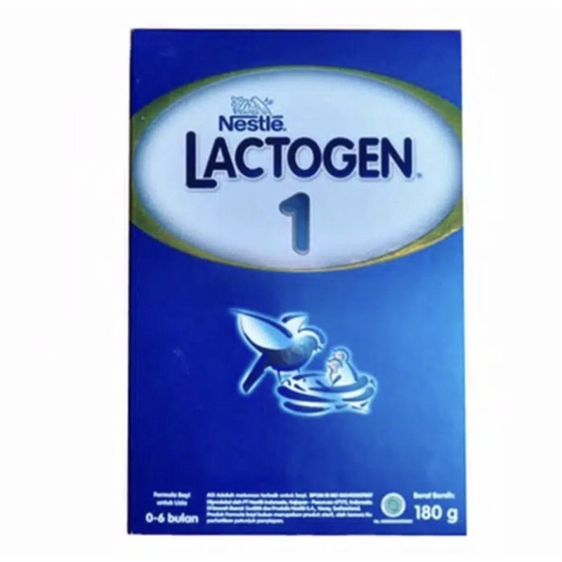 Lactogen 1 180 gram ( susu nutrisi lengkap bayi 0-6 bulan )
