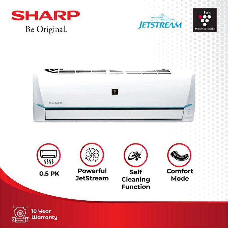 Sharp Plasmacluster  1/2PK UNIT+PASANG