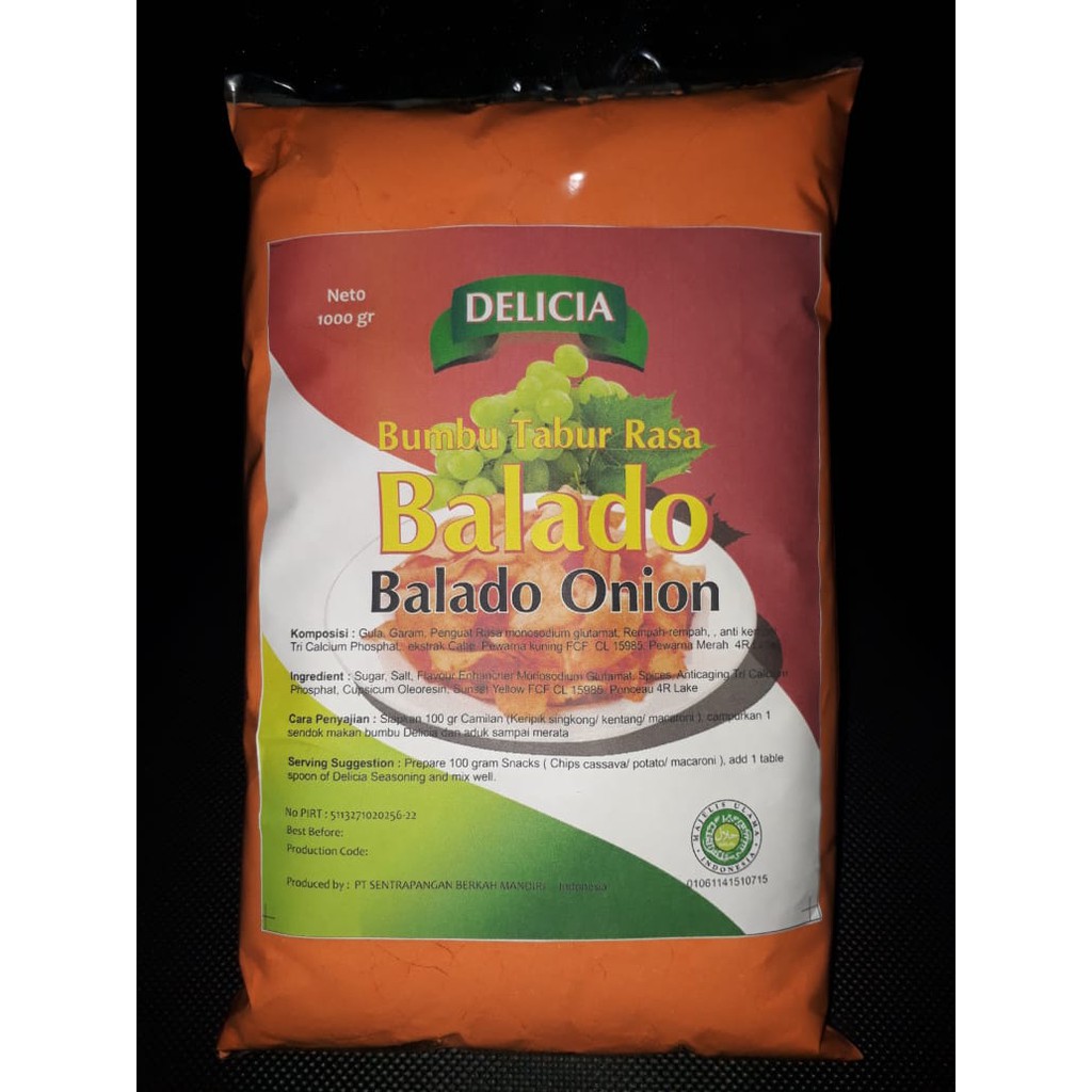 Bumbu Tabur Bubuk Penyedap Aneka Rasa Pedas Balado Bubuk BBQ 1 Kg Original Barbeque Rumput Laut Dll