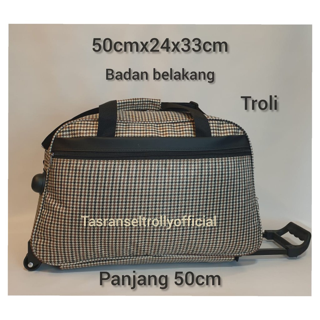 Tas Pakaian Troli Polo Interclub 50cmx24x30cm medium size100%original