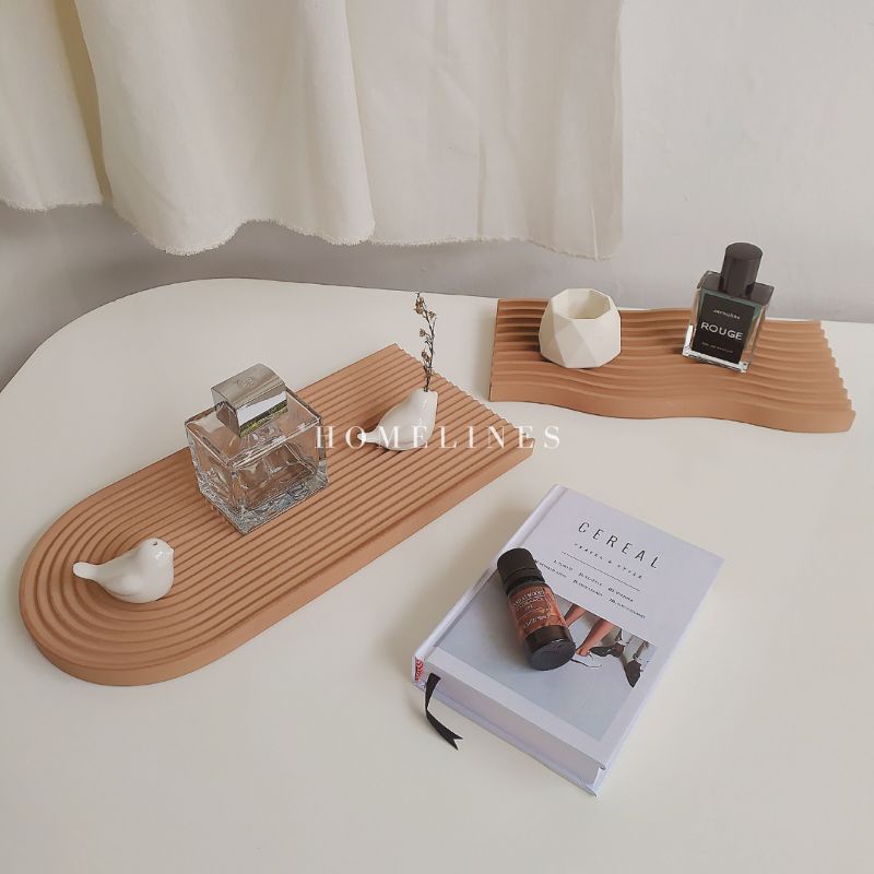 Arch Tray Aesthetic | Baki Properti Foto | Korean Coaster | Nampan Korea- Tatakan Gelas | Home Desk Decor