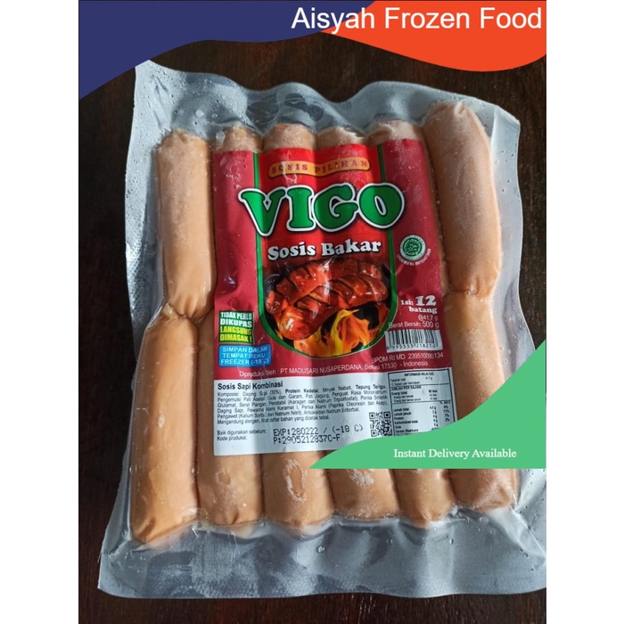 

Vigo Sosis Bakar 500gr