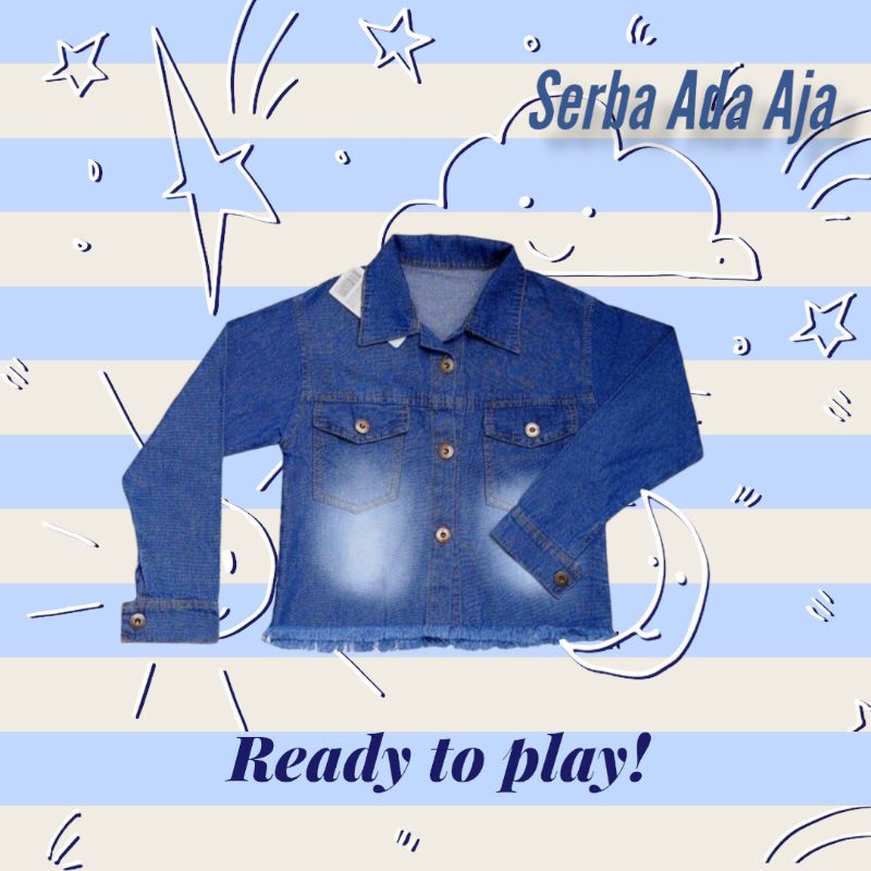 [COD] Jaket Jeans Anak | Jaket Denim Anak Usia 2-6 Tahun | Jaket Jeans Perempuan | Jaket Jeans Anak 