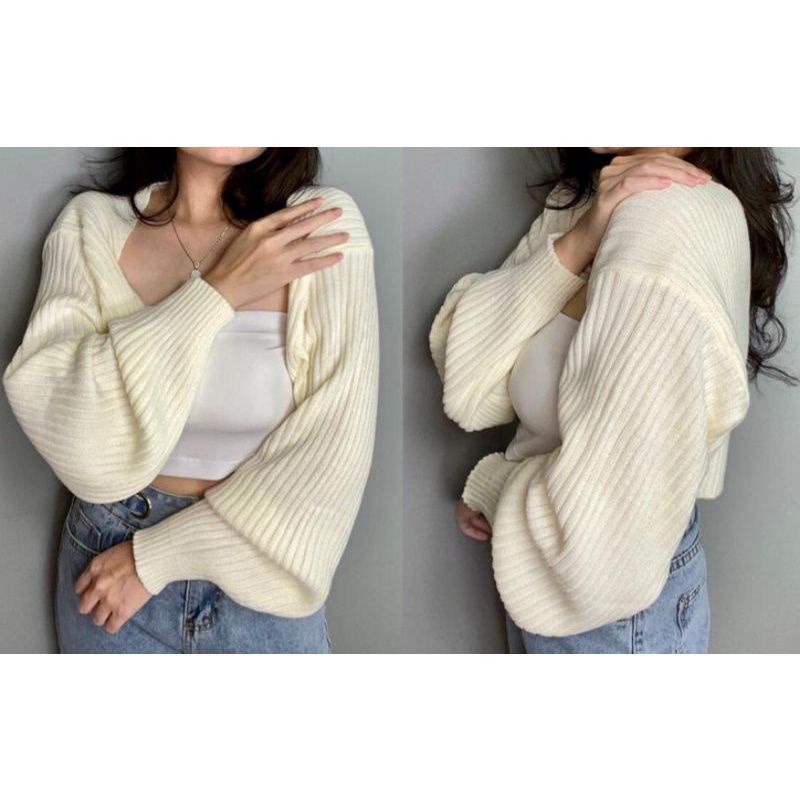 Cardigan OVERSIZE BALERO Tebal crop Premium Knit Cardy