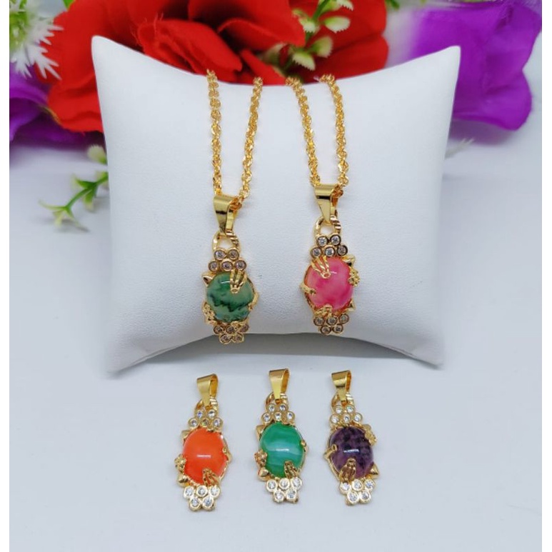 Set Xuping Kalung+Liontin Anak-Anak Lapis Emas 18k L01-L05