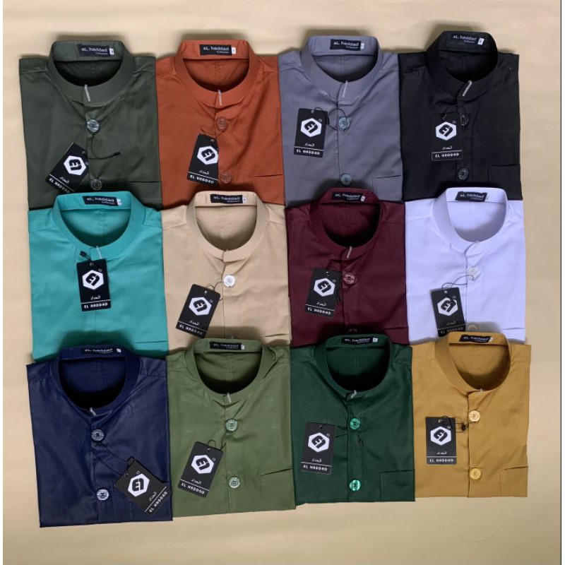 Baju koko Habaib Polos Merk elhaddad