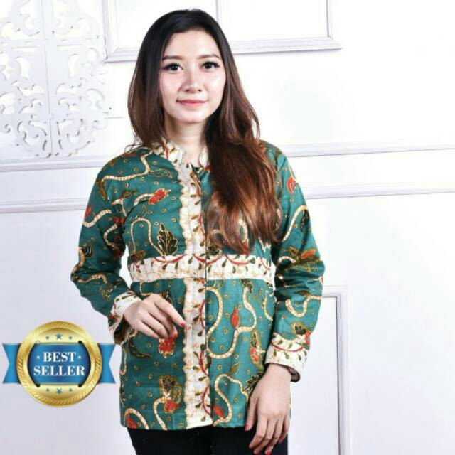 Blouse biola hijau