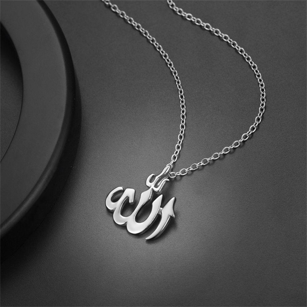 Lily Islam Simbol Allah Liontin Aksesoris Fashion Biker Vintage Hip Hop Gothic