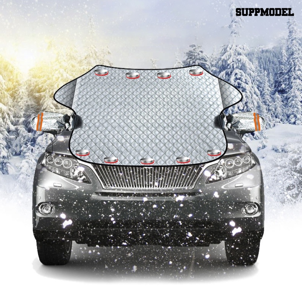 Cover Kaca Depan Mobil Magnetik Tebal Anti UV / Salju Untuk Musim Dingin