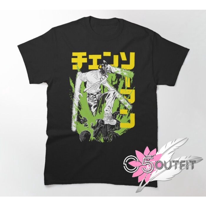 KAOS CHAINSAWMAN DENJI CHAINSAW DEMON - BAJU CHAINSAWMAN