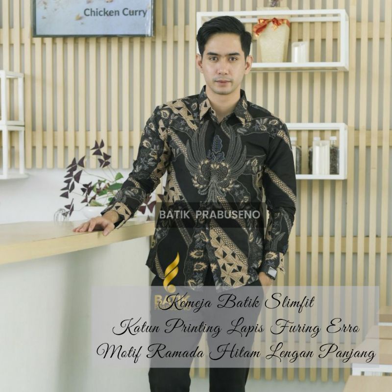 kemeja batik slimfit Batik Prabuseno