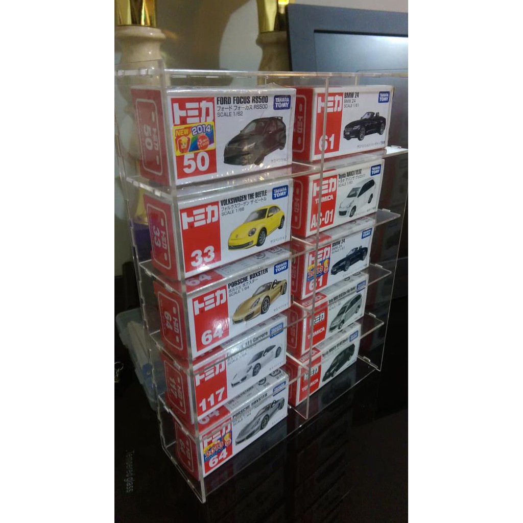 Acrylic Display Rack / Rak Display Akrilik / Hotwheel Tomica Diecast - Termurah 