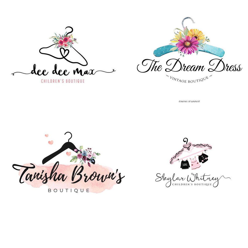 jasa bikin desain logo toko olshop hanger unik elegant