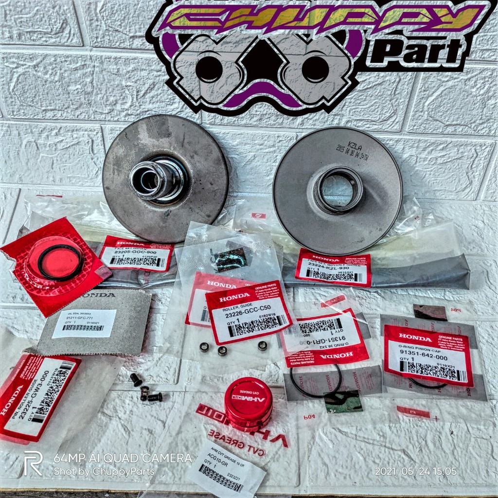 PAKETAN PULLEY BELAKANG SCOOPY FI 2013 - ORIGINAL HONDA