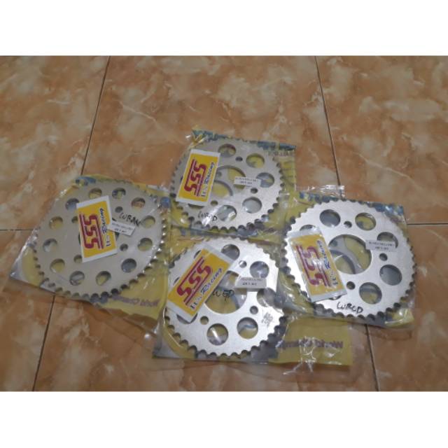 Gear belakang SSS 428-40T 42T 43T 46T megapro tiger glpro verza cb150r cbr150 sonic