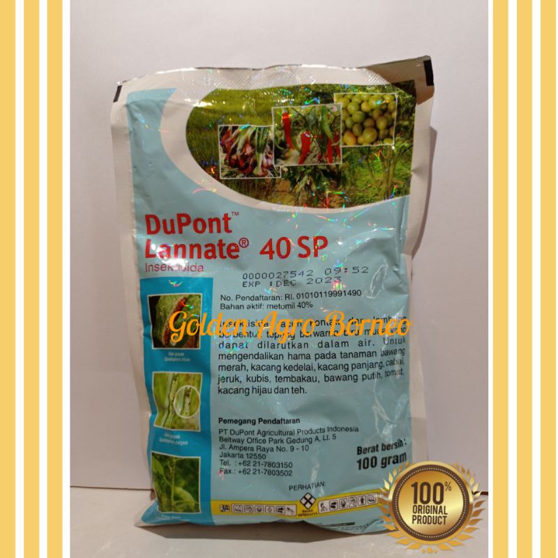 Jual INSEKTISIDA LANNATE LANET 40 SP 100 GRAM 100GR ORIGINAL | Shopee ...