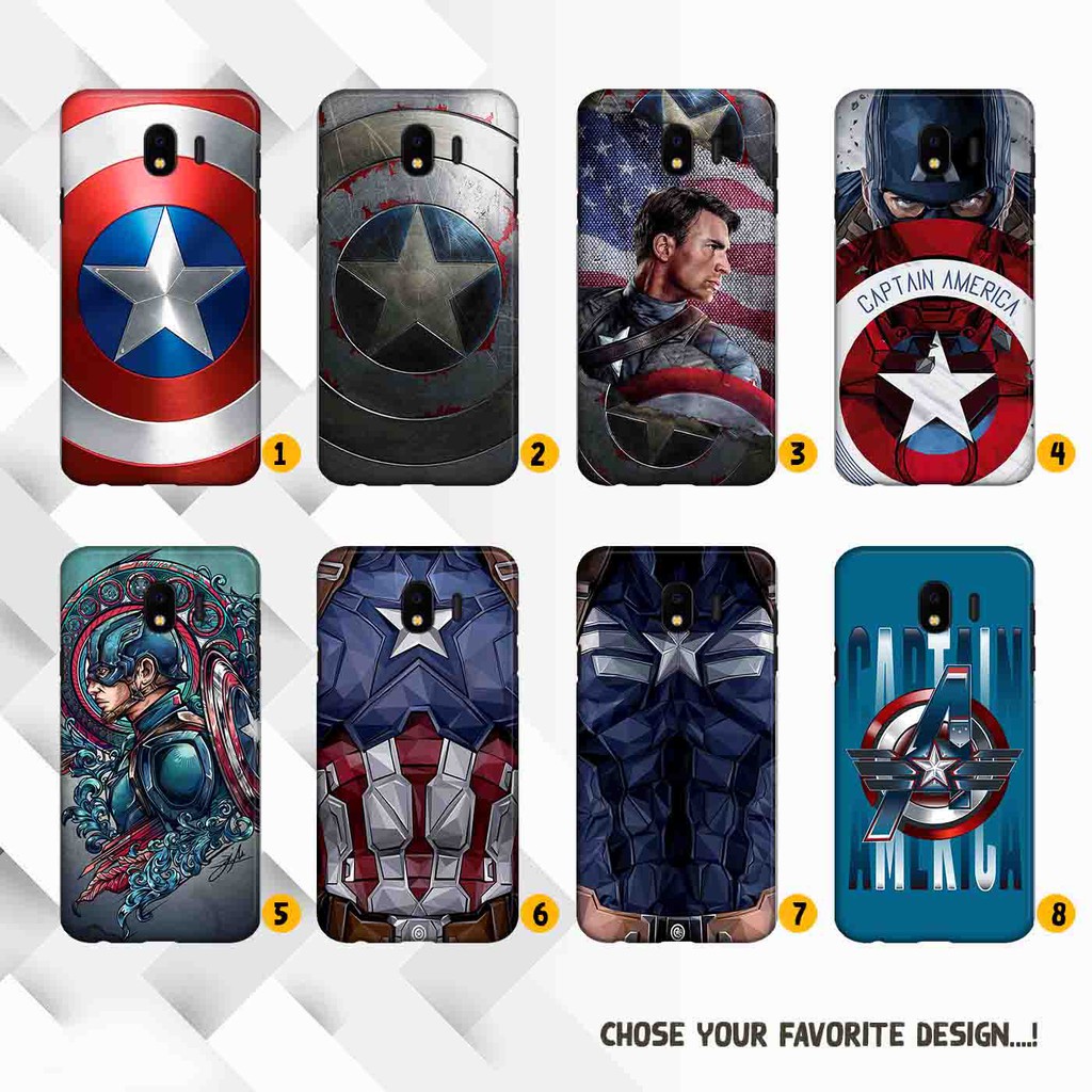 Premium Custom Case Samsung Galaxy J4 2018 Captain America