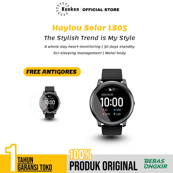 Haylou Solar LS05 Smartwatch Heart Rate Monitoring Original