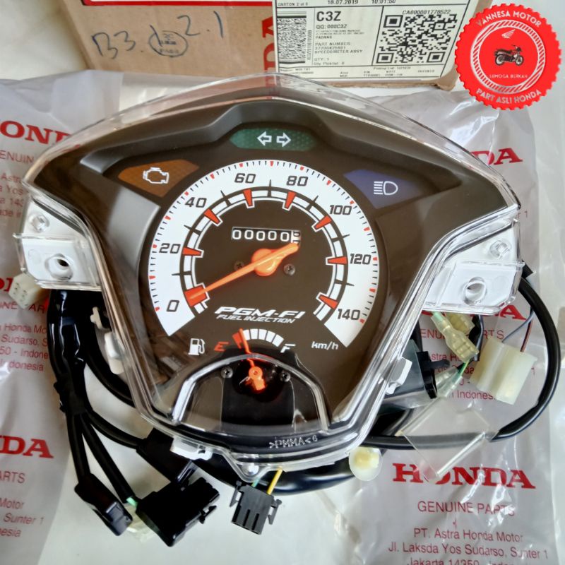 SPEEDOMETER BEAT FI ESP ISS 37200-K25-611 ORI AHM