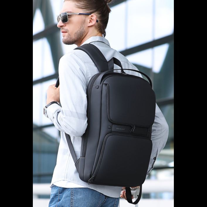 Tas Bange BG7261 Bag Backpack Ransel Laptop 15.6&quot; Inch Anti Air USB Slim