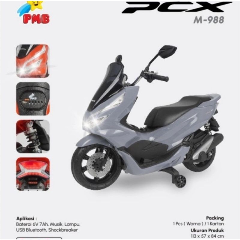 Motor Aki PCX Honda M988 Pmb / Motor Aki Mainan Anak