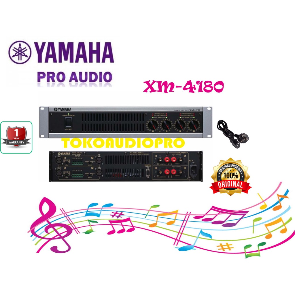 Yamaha XM4180 Power Amplifier Original