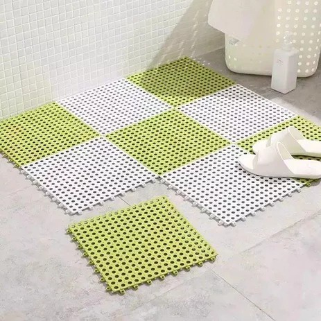 Barnik88 Karpet Kamar Mandi Polkadot Anti Licin 30x30 cm / Keset Alas Lantai Dapur Anti Slip murah!!