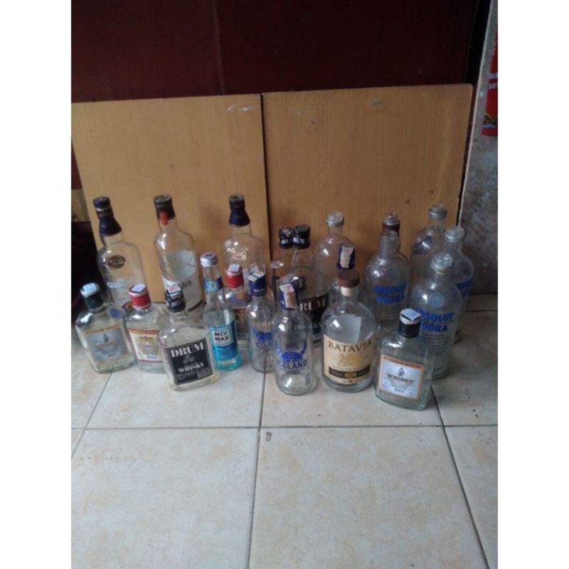 Botol koleksi / Botol minuman untuk hiasan kamar / Botol langka / botol unik