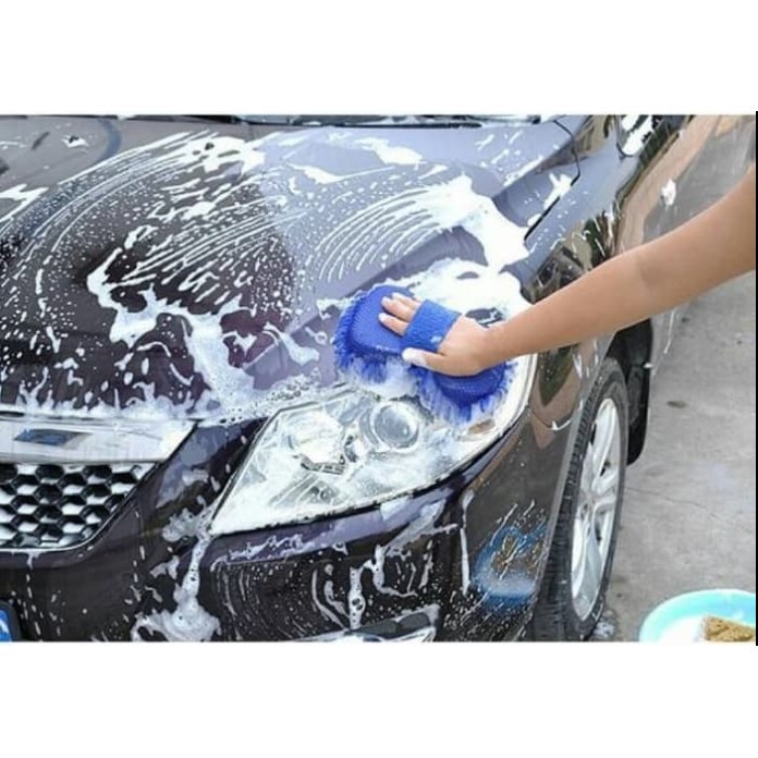 Sponge Spon Microfiber Cendol Alat Cucian Mobil Motor Tebal Murah