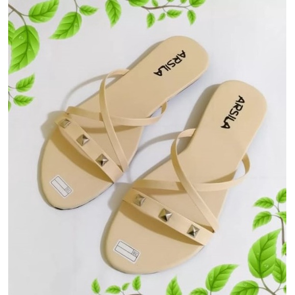 Sandal teplek silang Spina wanita