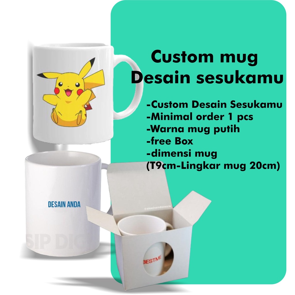 Custom Gelas Mug Satuan