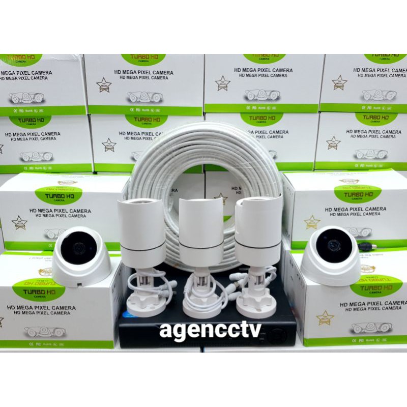 Paket cctv 8 channel 5 kamera lensa 5mp ic sony xmore hd turbo infrared