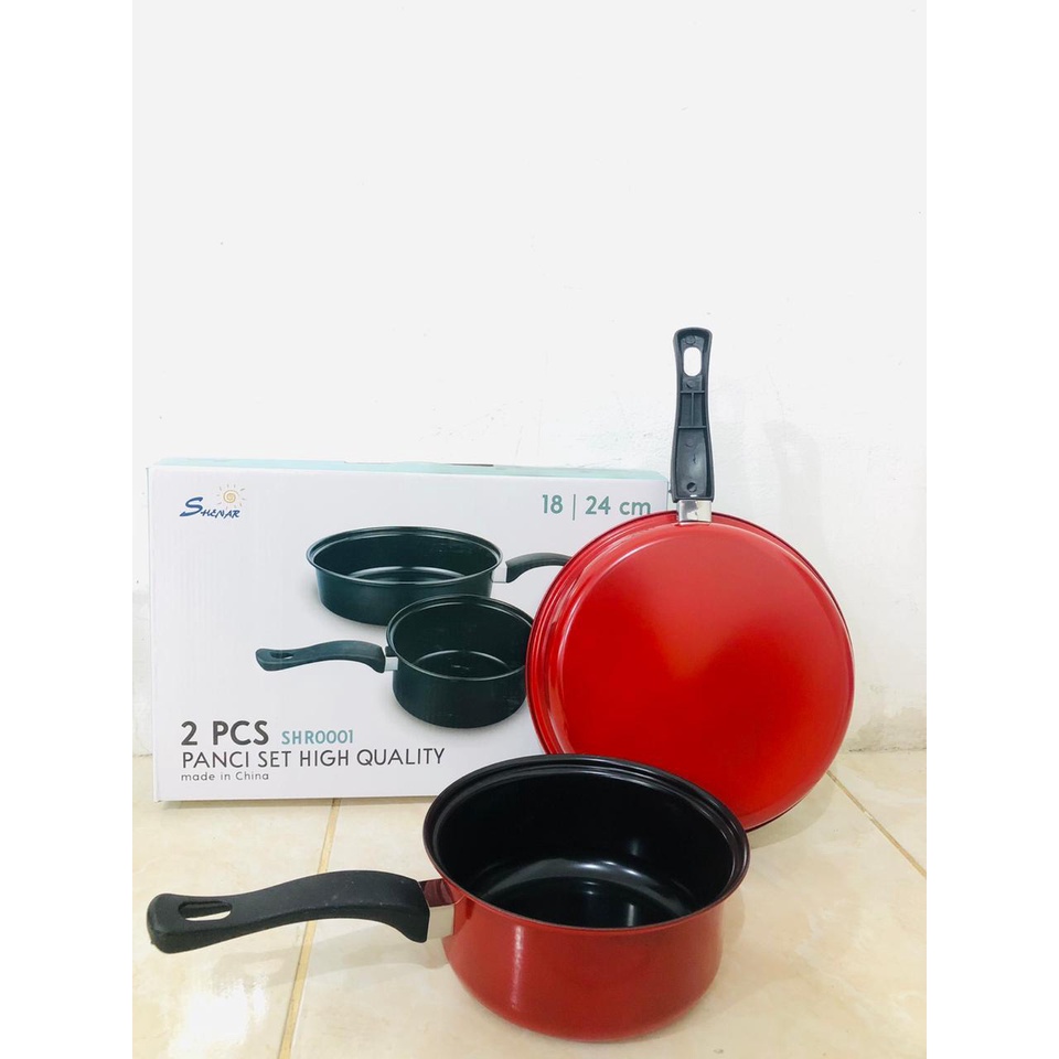 (3KG) SHENAR PANCI SET SPATULA / PANCI COOKWARE / PANCI WAJAN SET HITAM / PANCI SET HITAM / PERALATAN MASAK / PERALATAN DAPUR