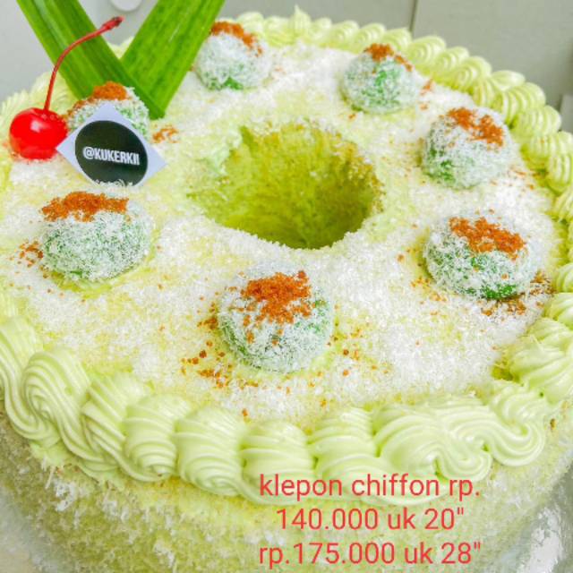 

Chiffon cake klepon