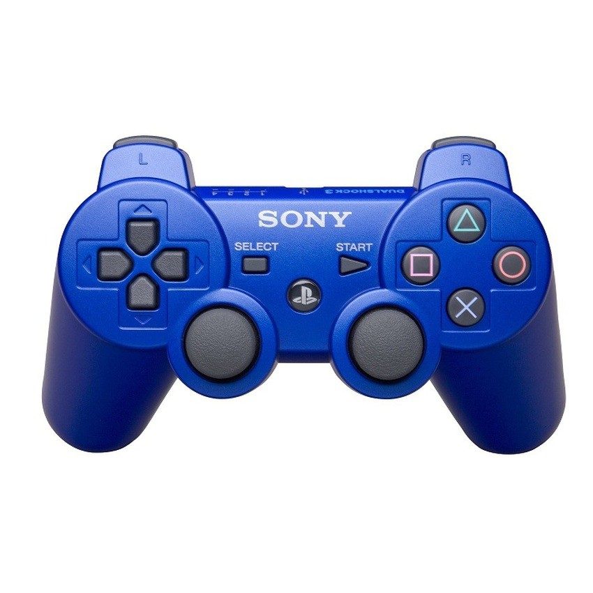 SONY STIK CONTROLLER WIRELESS PS3 WARNA ORIGINAL PABRIK - Biru