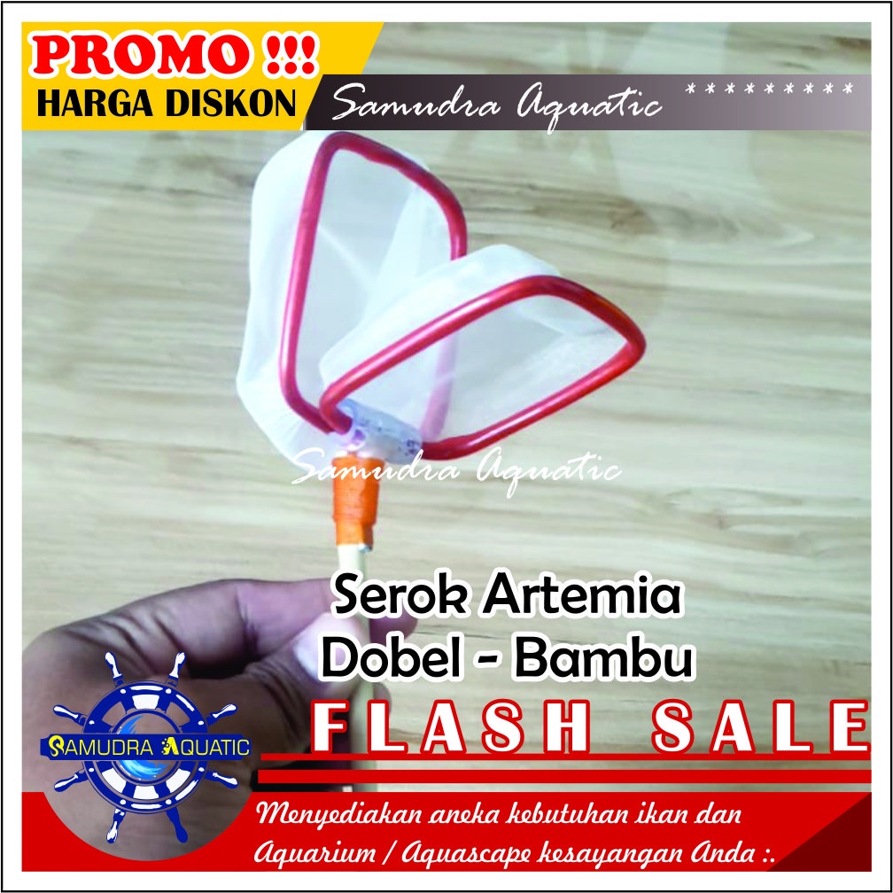 Serok Artemia BAMBU Serok DOBEL / Jaring / Seser Atermia | GRATIS PACKING KARDUS !!!