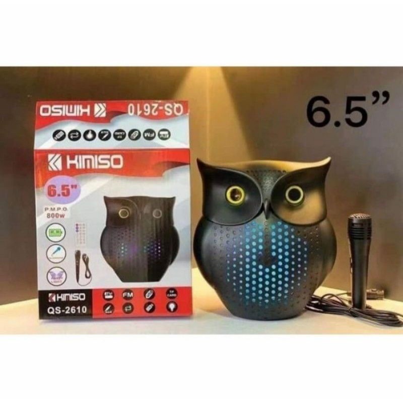 Speaker Bluetooth Kimiso 6,5" QS-2610 Plus Microphone / Speaker Bluetooth Led Kimiso QS-2610