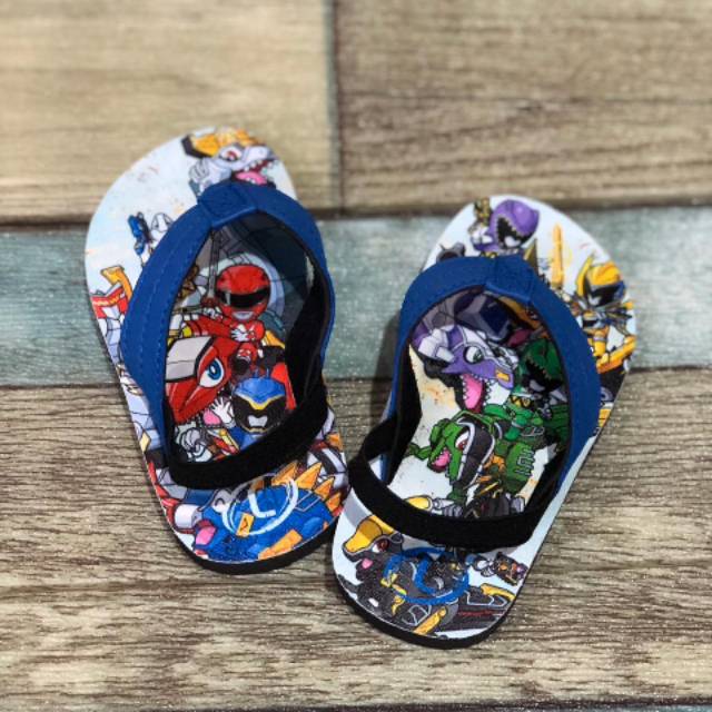 Sandal jepit anak power ranger, flip flop anak, sandal Loklin solo, sandal Loklin, sandal anak solo