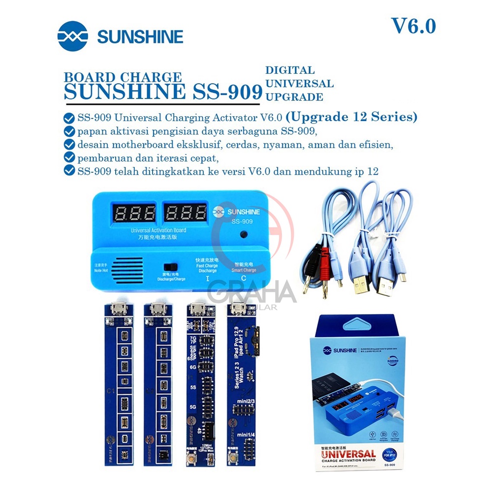 BOARD CHARGER SUNSHINE SS-909 DIGITAAL UNIVERSAL UPGRADE