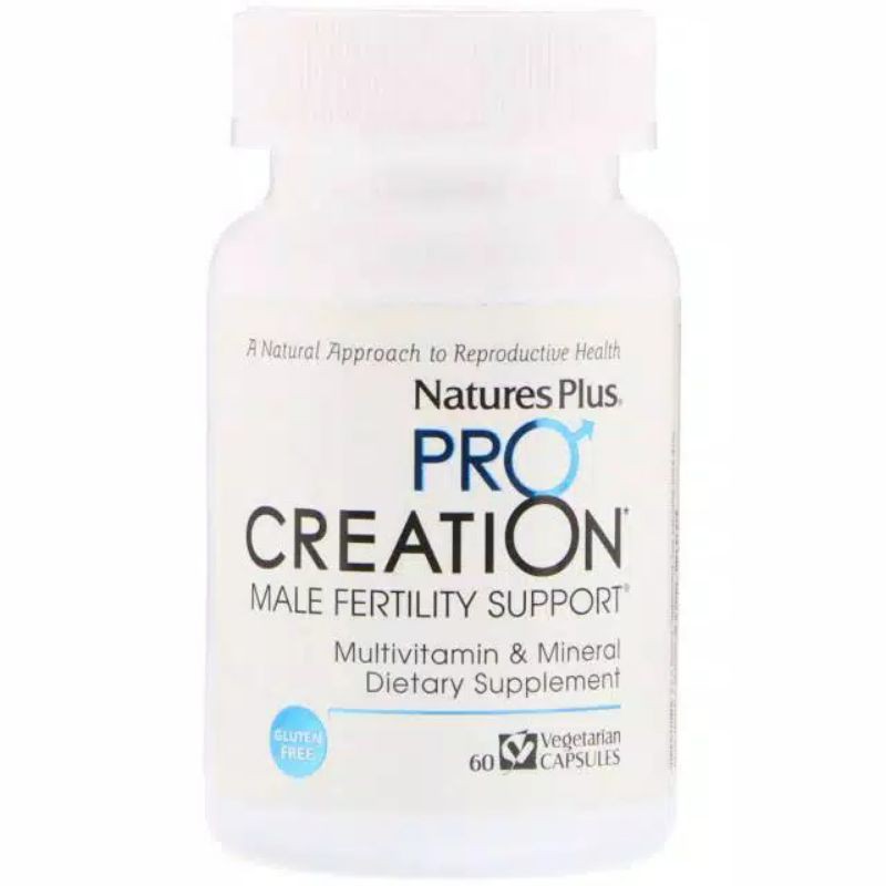 pro creation male fertility/vitamin kesuburan pria/vitamin pria/natures plus/conceive well men