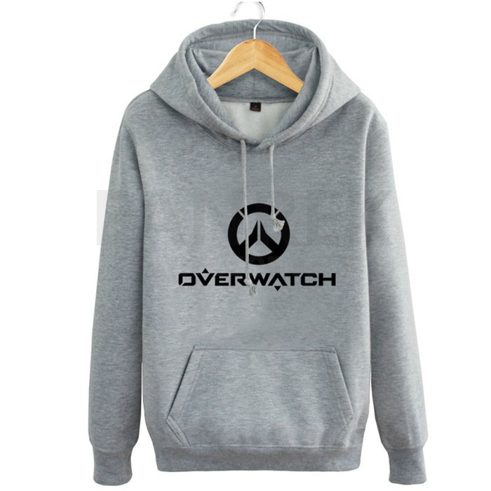 PROMO Jaket OverWatch BIG SIZE hoodie / Size S M L XL XXL/ Warna Hitam / Fleece Premium/Cowok KEREN