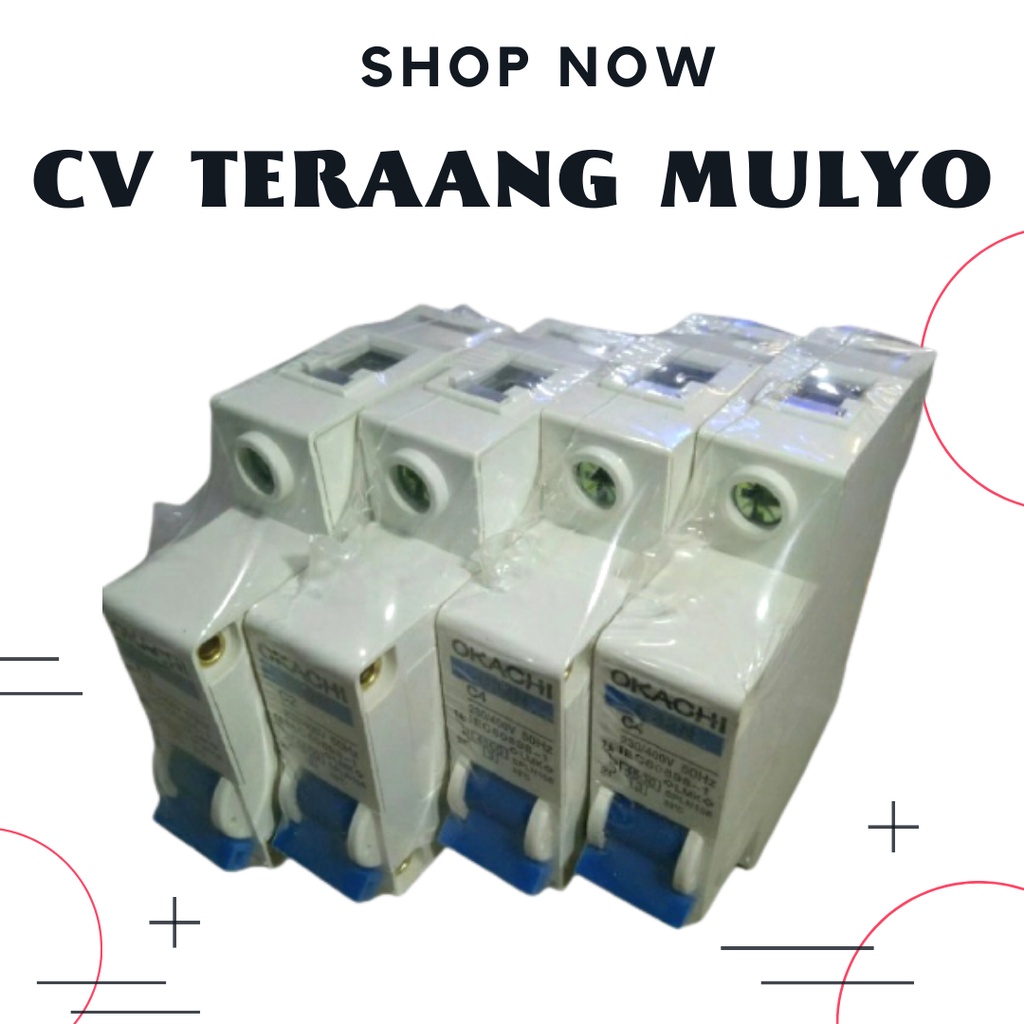 MCB 4 Ampere 1Phase Biru Okachi