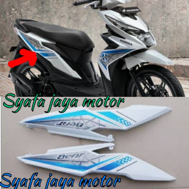COVER BODI HONDA BEAT FI ALL NEW 2017 ORIGINAL BERSTRIPING