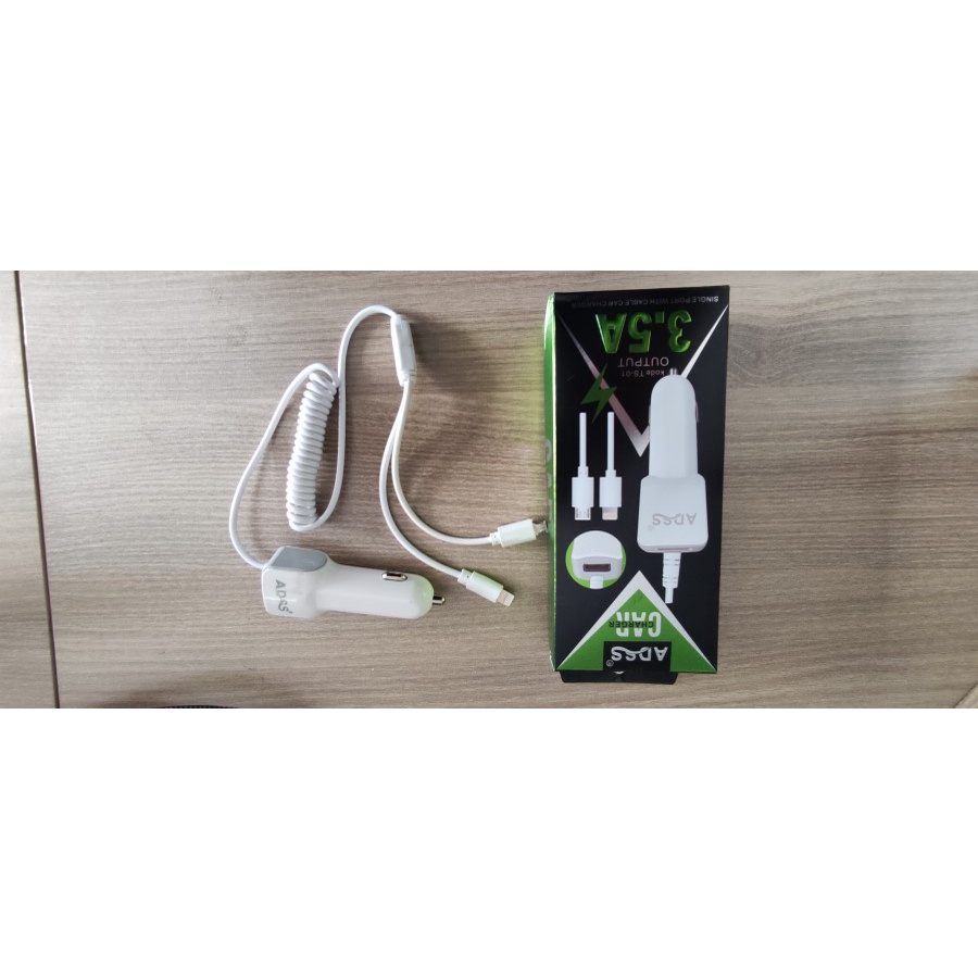 Charger mobil Adss 2 in 1 TS 01